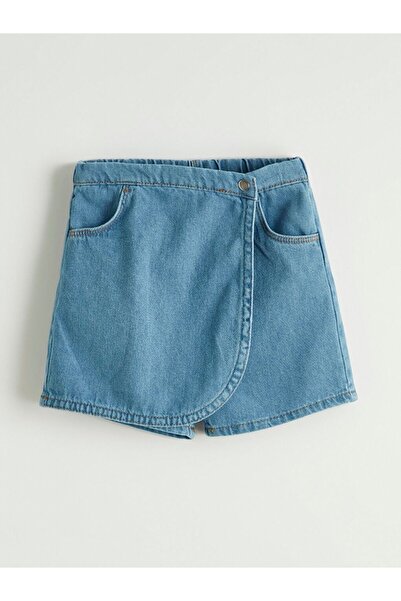 LC Waikiki Lcw Kids Girls Jean Shorts Skirt