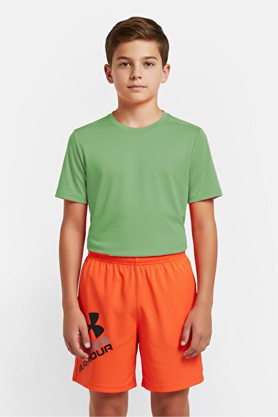Under Armour Kids Boy Brand Logo Training Shorts, Orange