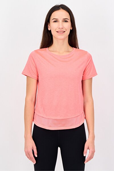 Under Armour Women Loose Fit Short Sleeve Training Tops, Fuchsia