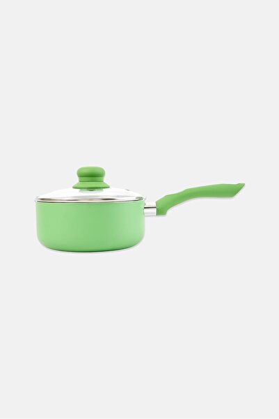 Alpine Cuisine Ceramic Non-Stick Saucepan, Green