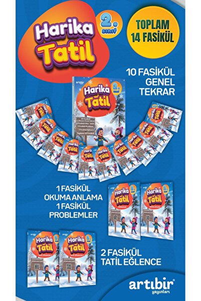 Artıbir Yayınları 2. Sınıf Harika Yarı Yıl Tatil Çalışma Kitabı + Gelişim Dos...