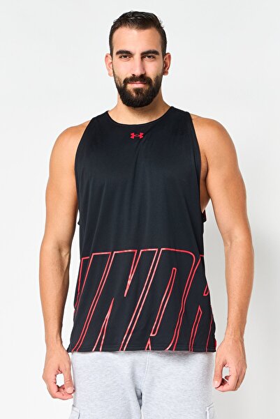 Under Armour Men Loose Fit Sleeveless Reversible Training Tank Top, Black