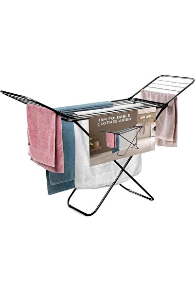 festive Premium Quality Cloth Dryer Foldable Airer Compact Clothe Rack,Heavy Duty Indoor 180*51*102cm 2Pcs