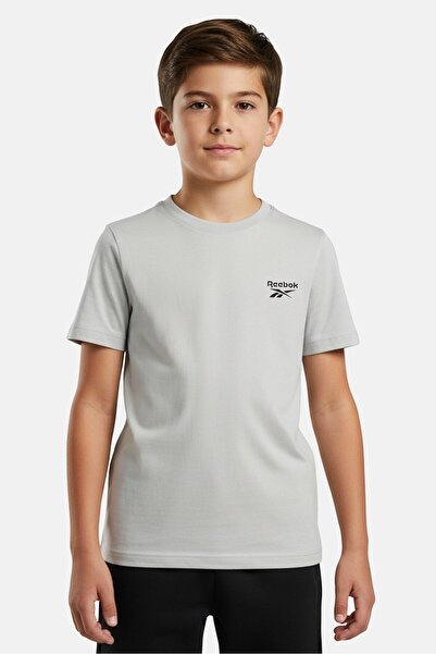 Reebok Kids Boy Sportswear Fit Short Sleeve Outdoor T-Shirt, Mint Green