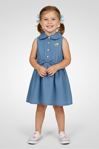 NANETTE LEPORE طقم فساتين بناتي صغيرات من قطعتين، من قماش شامبراي وقماش جينغه...