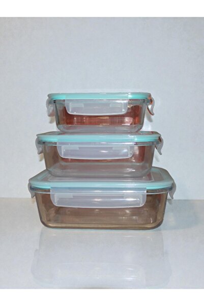 WDA Glass Food Storage Containers Set with Airtight Lids – 3 Pieces, Leakproof & Stackable