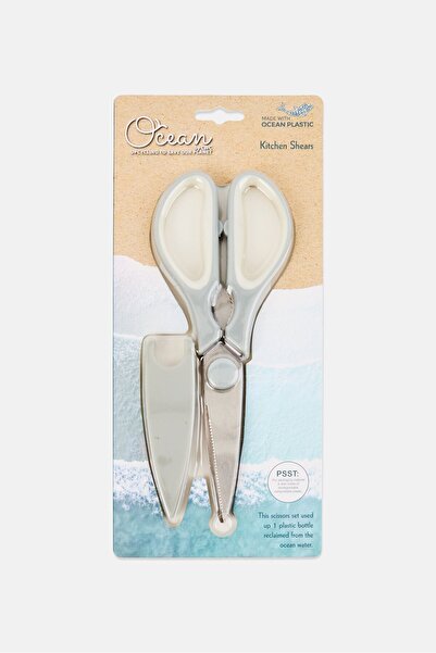 Cook With Color Ocean By CWC Kitchen Shear With Cover, Grey