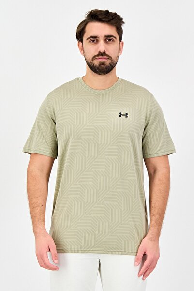 Under Armour Men Loose Fit Short Sleeve Training T-Shirt, Light Olive