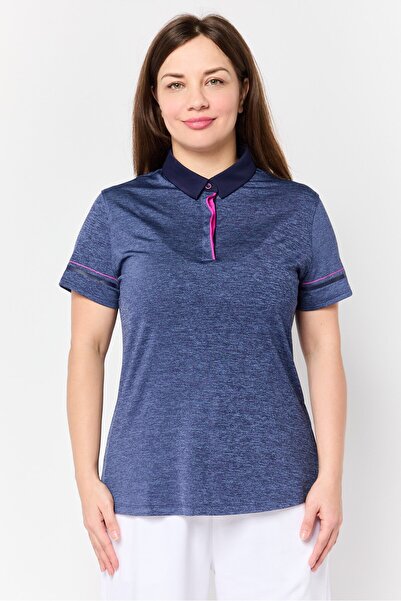 Under Armour Women Fitted Short Sleeve Training Polo Shirt, Navy