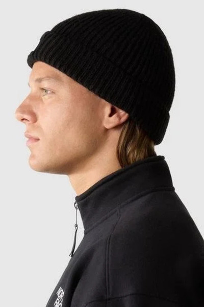 BLACK MODBLACK Unisex Woven Knitted Beanie - Black