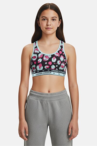 Under Armour Kids Girl Fitted Non Padded Sports Bra, Multicolor