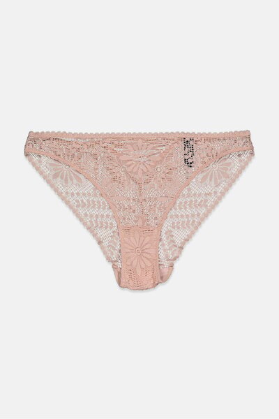 Etam Women Lace Slip Panty, Blush