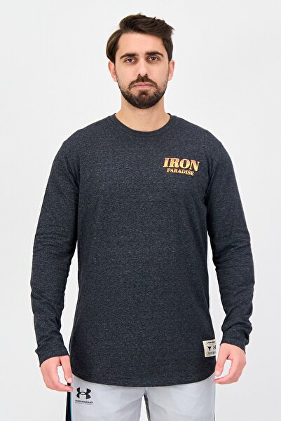 Under Armour Men Loose Fit Long Sleeve Outdoor T-Shirt, Dark Grey