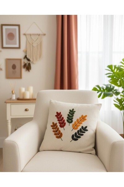 ENAVM PUNCH İŞLEMELİ ŞIK YASTIK KILIFLARI BOHEM TARZ 43*43 CM