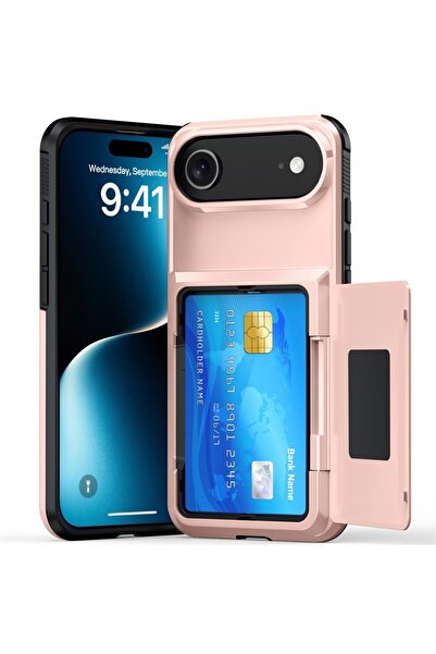 Flippy Rose gold card slot phone case for iPhone 17 Air