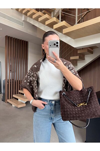 BB Bensu Buyruk DESENLİ TRİKO ŞAL