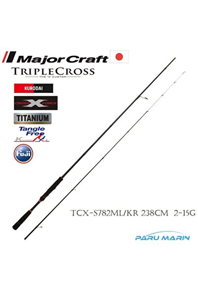 MAJOR CRAFT Triple Cross TCX-S782ML/KR 238cm 2-15gr Lrf Kamışı