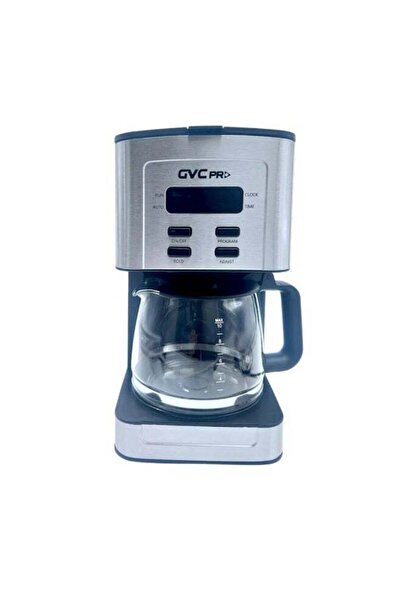 GVC Coffee Machine 1.2 Liter Capacity 800 Watts Silver