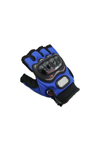 SINGLE SWORD Gloves Half Motorcycle Glove Protected Blue XL