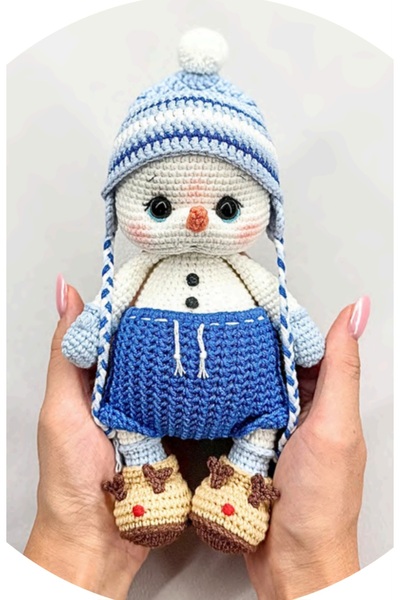 esmanın diyarı Amigurumi yılbaşı kardan adam