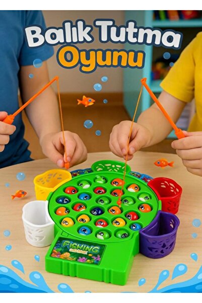 NASYONEL TOYS Çocuklar İçin Manyetik Balık Tutma Oyunu –Eğitici Zeka Oyuncağı...