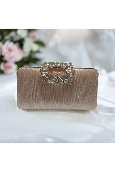 Butik Laser Cut Golden Buckle Evening Bag
