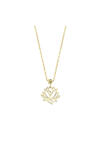 H.M Hakan Mücevherat Lotus Çiçeği 14 Ayar Altın Kolye 0,84 Gram