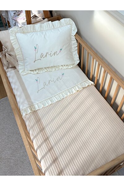 GAYE EV TEKSTİLİ Baby Pique Set Embroidered