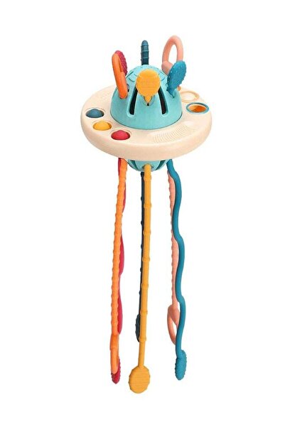Arabest Baby Sensory Toys Silicone Pull String Activity Toys Baby Fine Motor ...