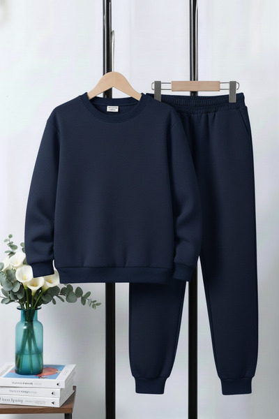 YA KO KİDS Σετ αθλητικής φόρμας για αγόρια με επένδυση fleece νήματα, χοντρό,...