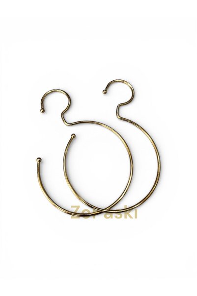 ada tasarım market Metal Shawl Hanger Gold Oval (5 Pieces)