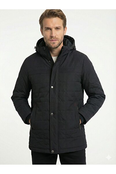 DYNAMO Men's Black Detachable Hooded , Heat Indicator Jacket