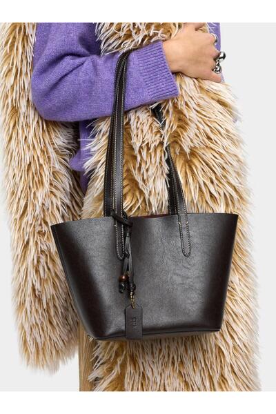 PARFOIS İçi Çıkarılabilir Çift Taraflı Shopper Çanta