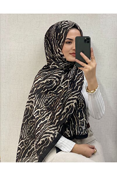 Sal Organik pamuk leopar şal