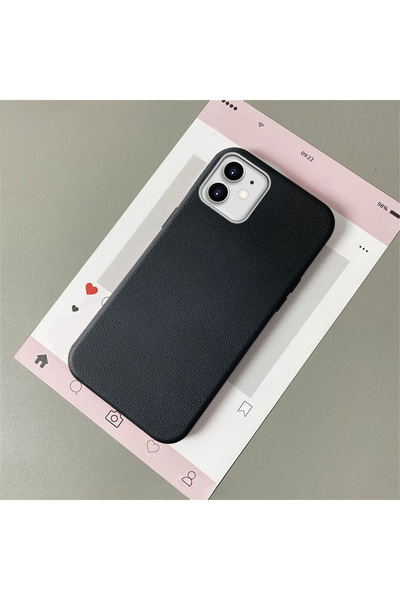 ucuc حافظة سوداء متوافقة مع آيفون 12/12 برو مصنوعة من السيليكون ذو الملمس الج...