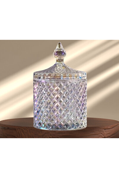 Madamiko Kristal Cam Kapaklı Dekoratif Kavanoz – Şekerlik, Mumluk & Sunumluk ...
