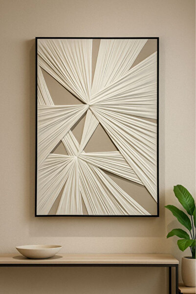 Oss elhetraf لوحة فنية عصرية بتصميم هندسي فريد يجمع بين الجمال والبساطة
