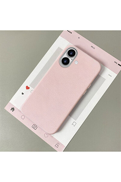 ucuc جراب سيليكون وردي اللون متوافق مع آيفون 16، يحمي الكاميرا ويماور الصدمات