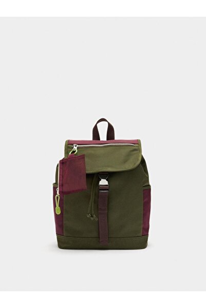 PARFOIS Teknik Kumaş Renk Bloklu Sırt Çantası