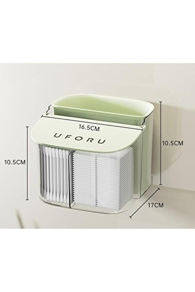 Arabest Coffee Organizer with Lid,Pantry Sugar Tea Bag Packet Organizers,Desk Storage Tray Containers,Green