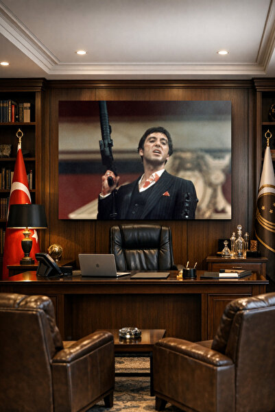 Mushen Studio Scarface Tony Montana Kanvas Tablo - İkonik Film Sahneleri Serisi