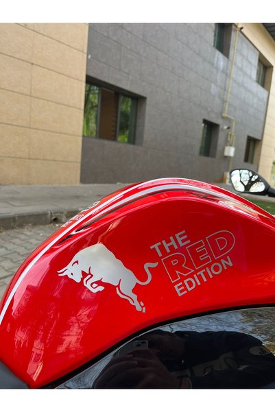 Mavera Stickers The Red Edition (Rdbll) (1 Piece) Gray Sticker for Motor-Car-Helmet