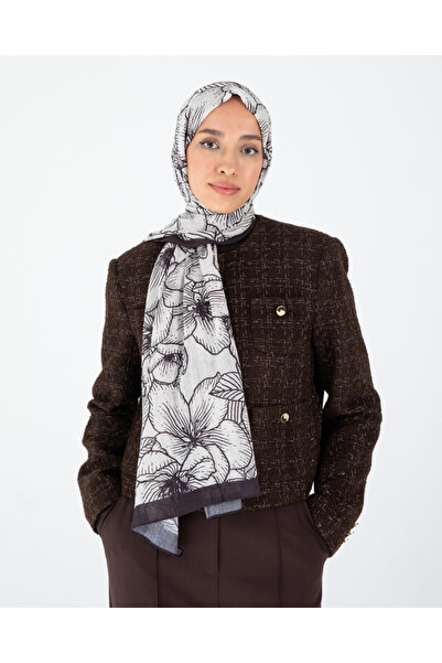 Sekine İpek Dijital Bambu Kraş Şal