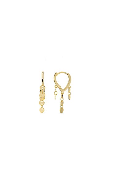 Luxenter UHAN 925 Silver Earrings Plated with 18K Yellow Gold