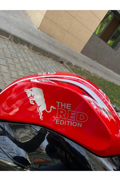 Mavera Stickers The Red Edition (Rdbll) (1 Piece) Gray Sticker for Motor-Car-Helmet