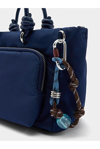 PARFOIS Charm'lı Teknik Kumaş Tote Çanta