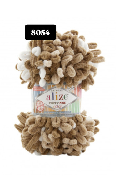 A&D HANDMADE Puffy Fi̇ne Color Hand Knitting Yarn (1 Piece with Small Loop)