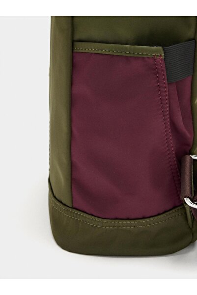 PARFOIS Teknik Kumaş Renk Bloklu Sırt Çantası