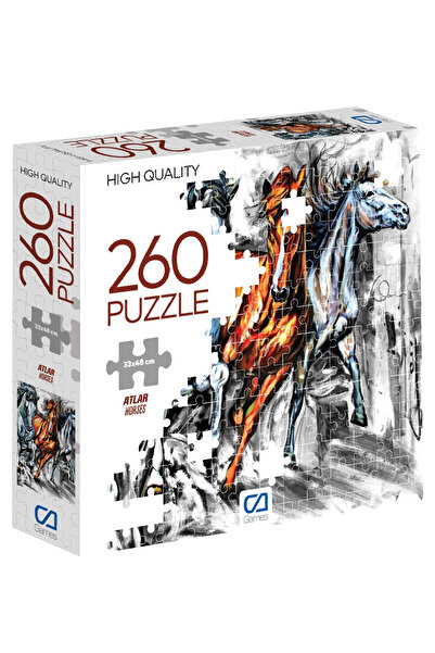 CA Games Horses 260 Pieces 33X48Cm Hobby Puzzle Jigsaw Puzzle for Children and Adults Renewed Series