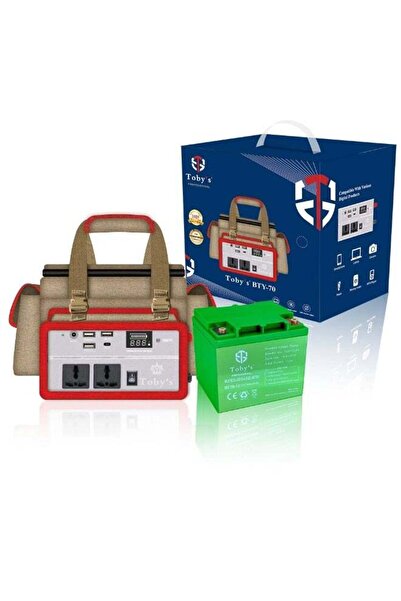 TOBYS Toby’s BTY 70 Battery 55000mAh Power, Rechargeable Battery With 220V Power Inverter Best For Campi